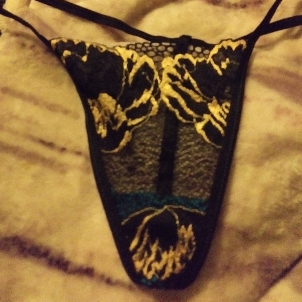 3/$10 1pr gold/silver lace g string thong panties MUST BUNDLE